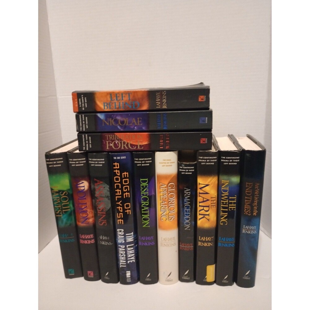 Lot of 13: LaHaye, Jenkins LEFT BEHIND Series HC/PB
